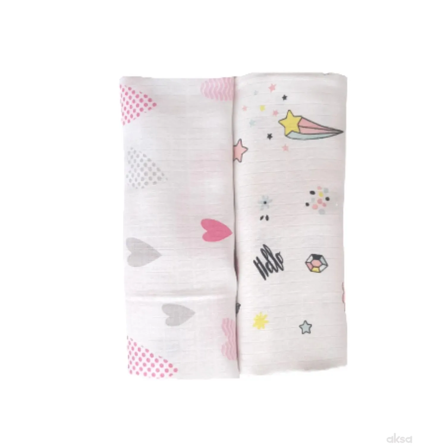 Baby Textil tetra pelena 2u1,muslin,80x90cm