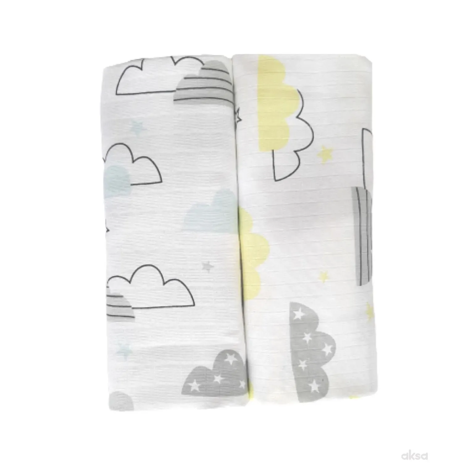 Baby Textil tetra pelena 2u1,muslin,80x90cm