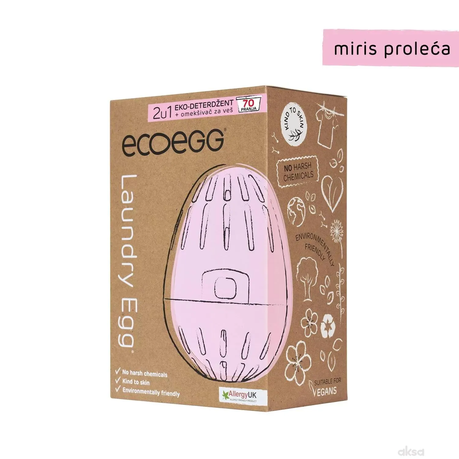 Ecoegg deterdžent za veš miris proleća,70 pranja
