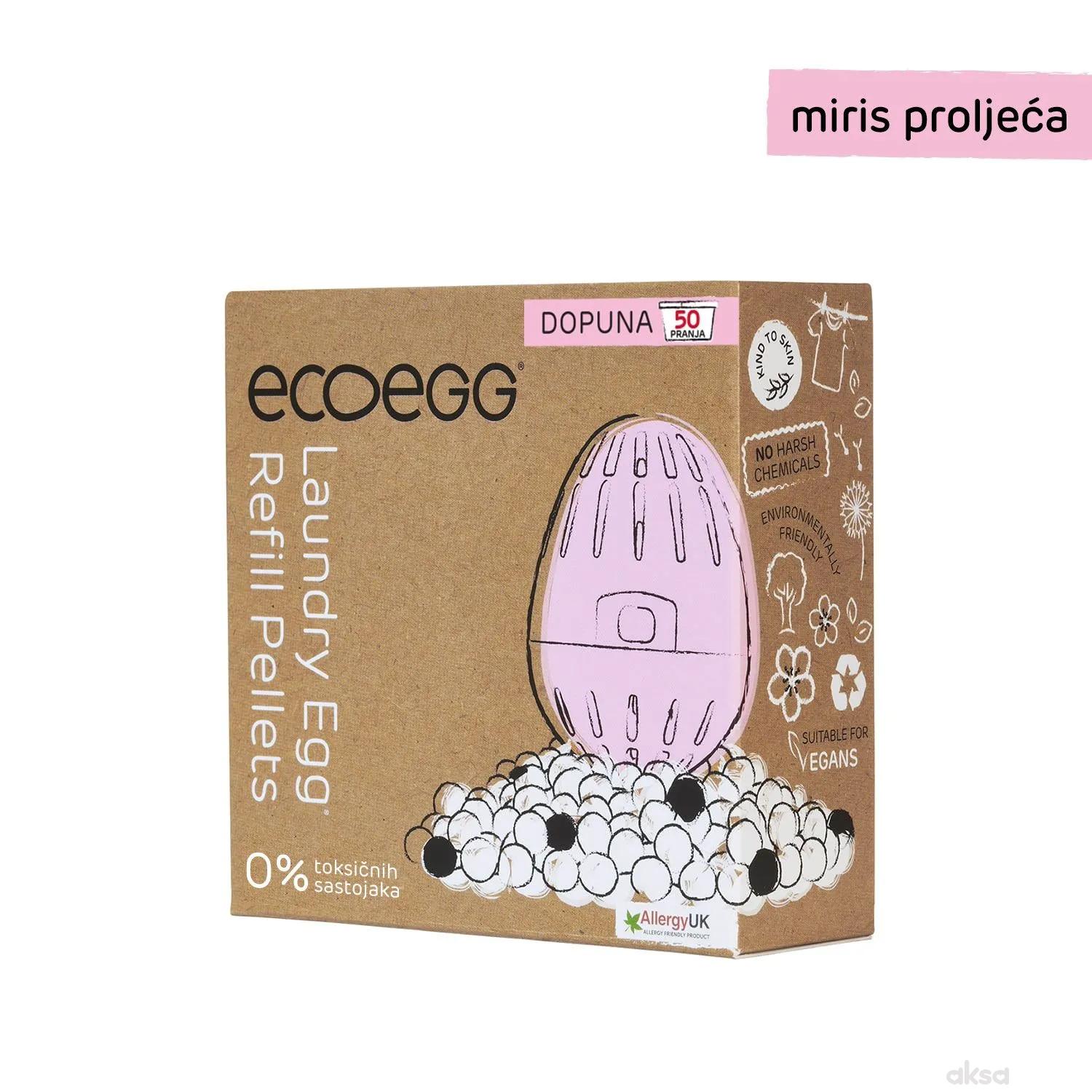 Ecoegg dop. za pranje veša miris proleća,50 pranja 