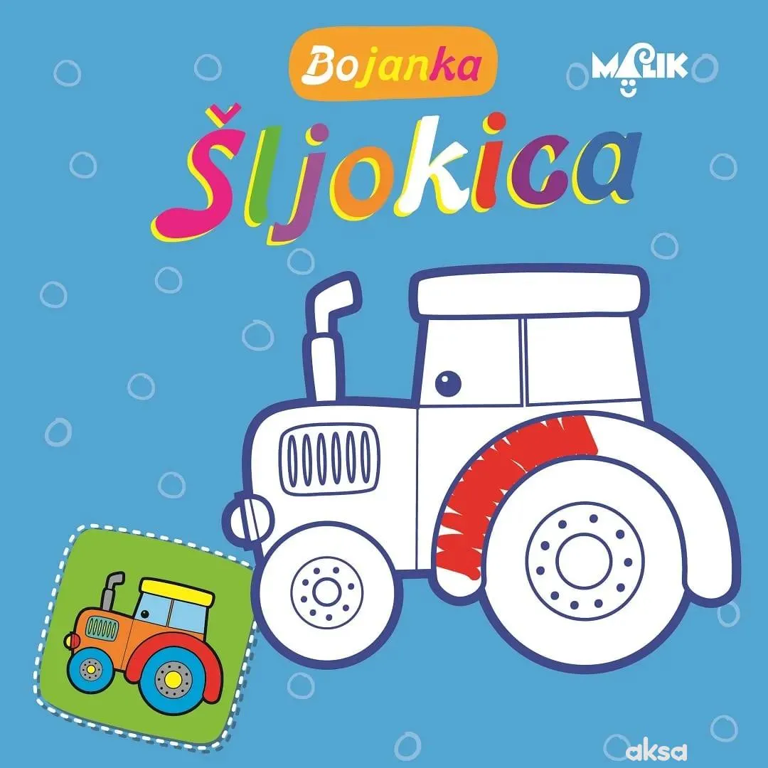 Malik knjiga Bojanka šljokica-plava