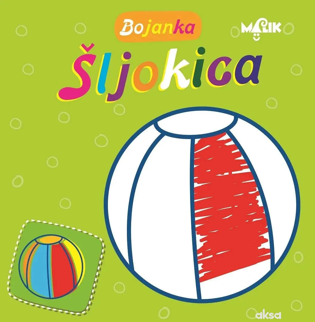 Malik knjiga Bojanka šljokica-zelena