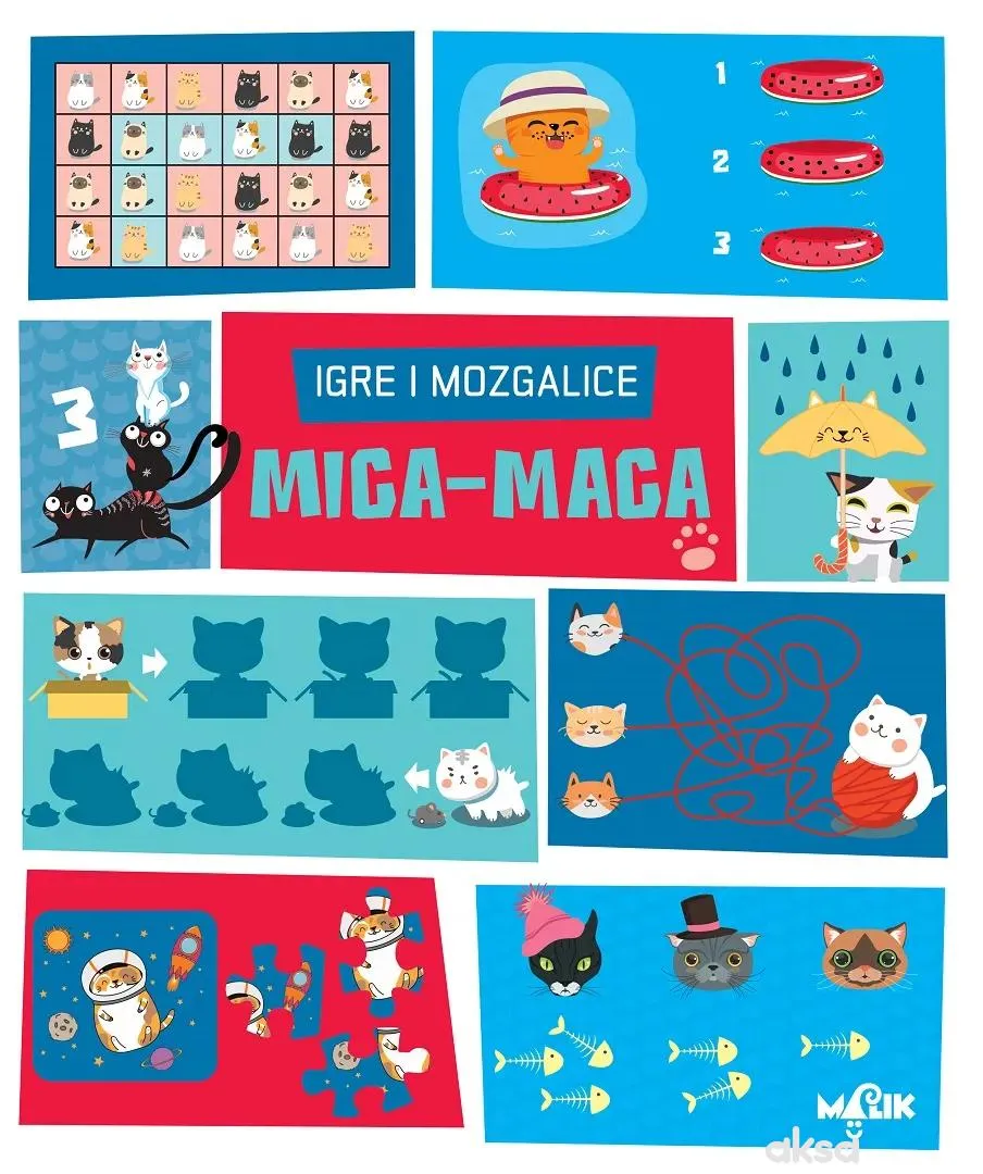 Malik knjiga Igre i mozgalice-mica maca