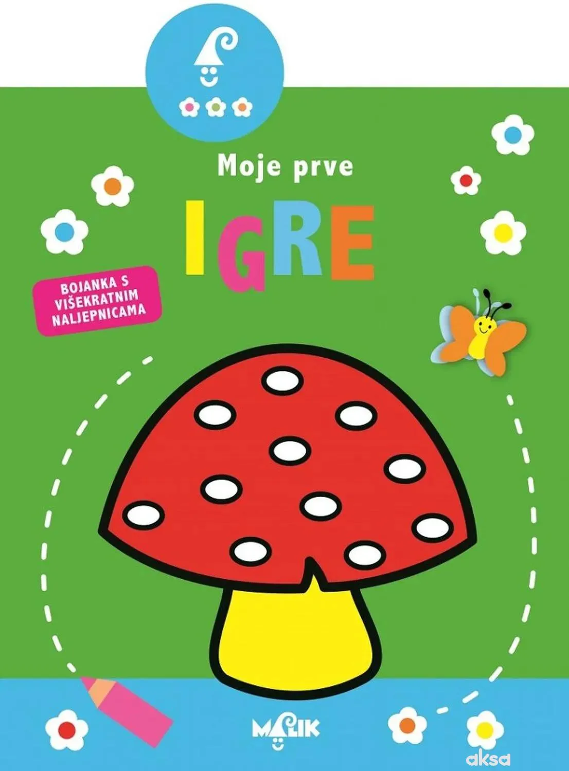 Malik knjiga Moje prve igre-zelena