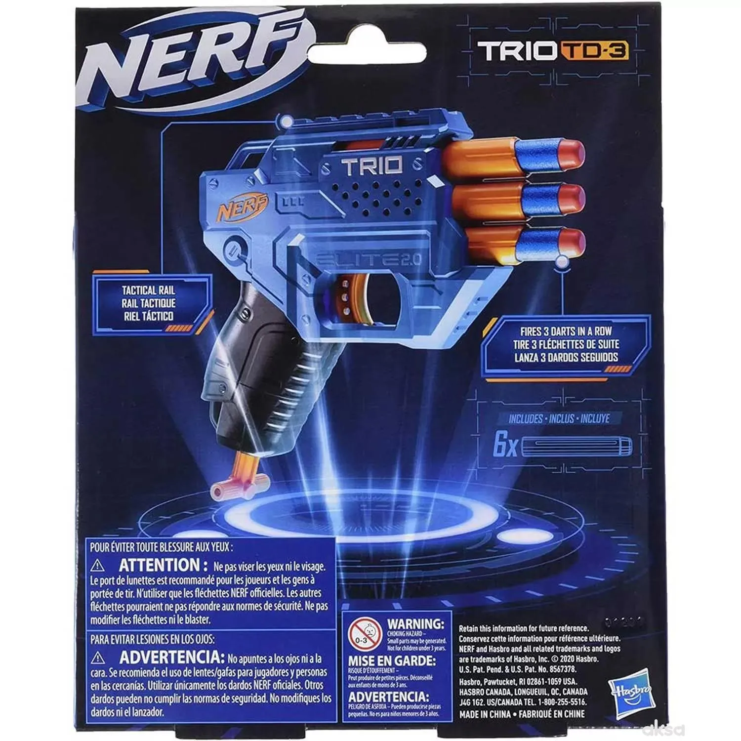 Nerf Elite Trio blaster 