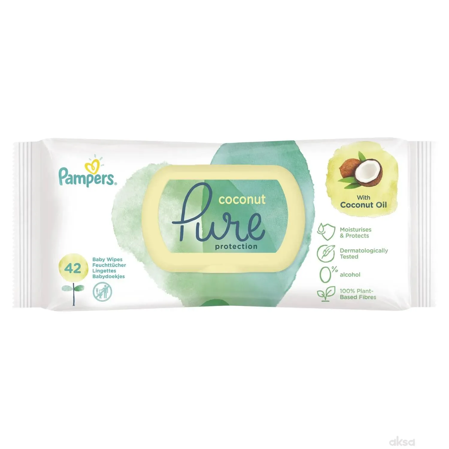 Pampers baby vlažne maramice coconut 42kom