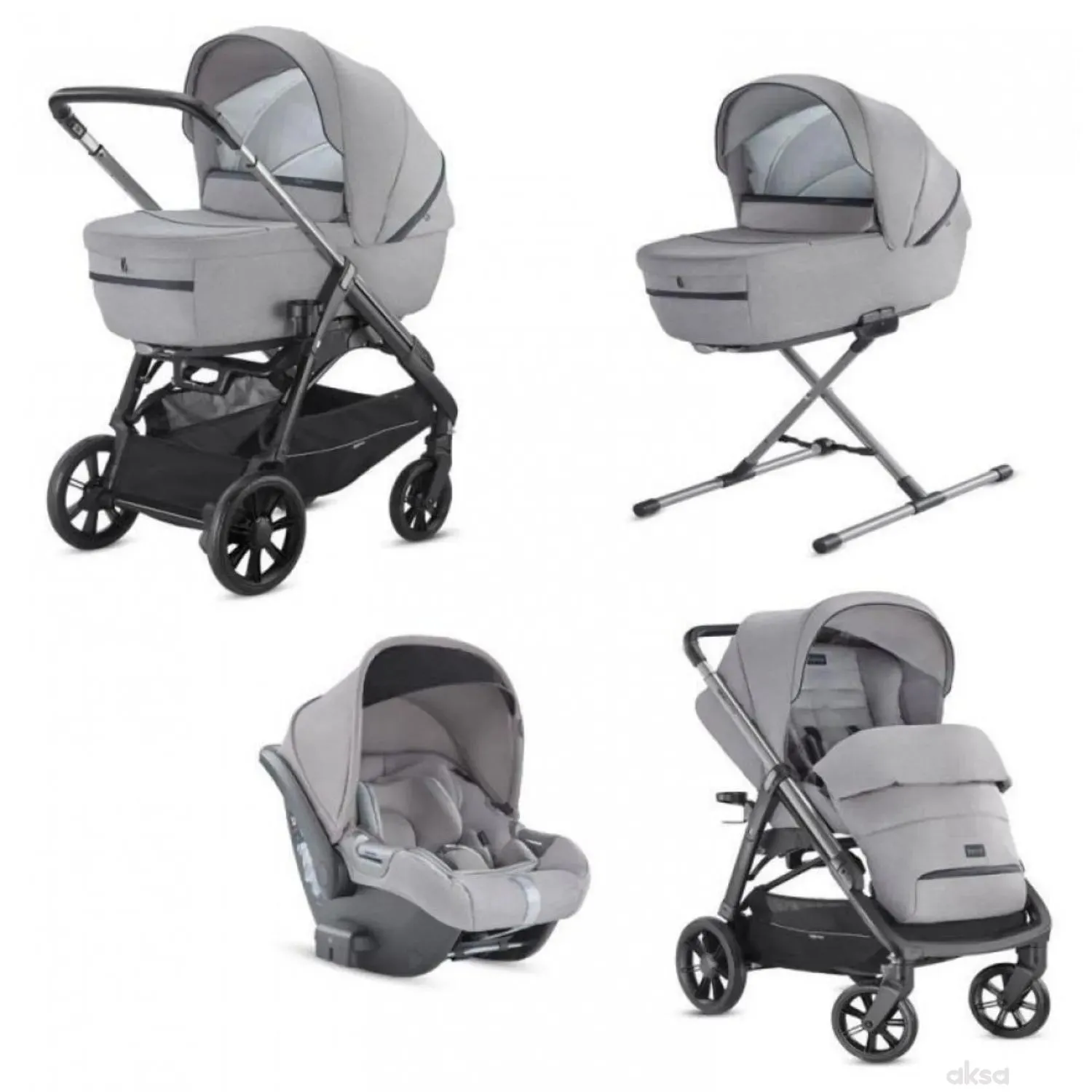 Inglesina trio sistem Aptica Silk Grey