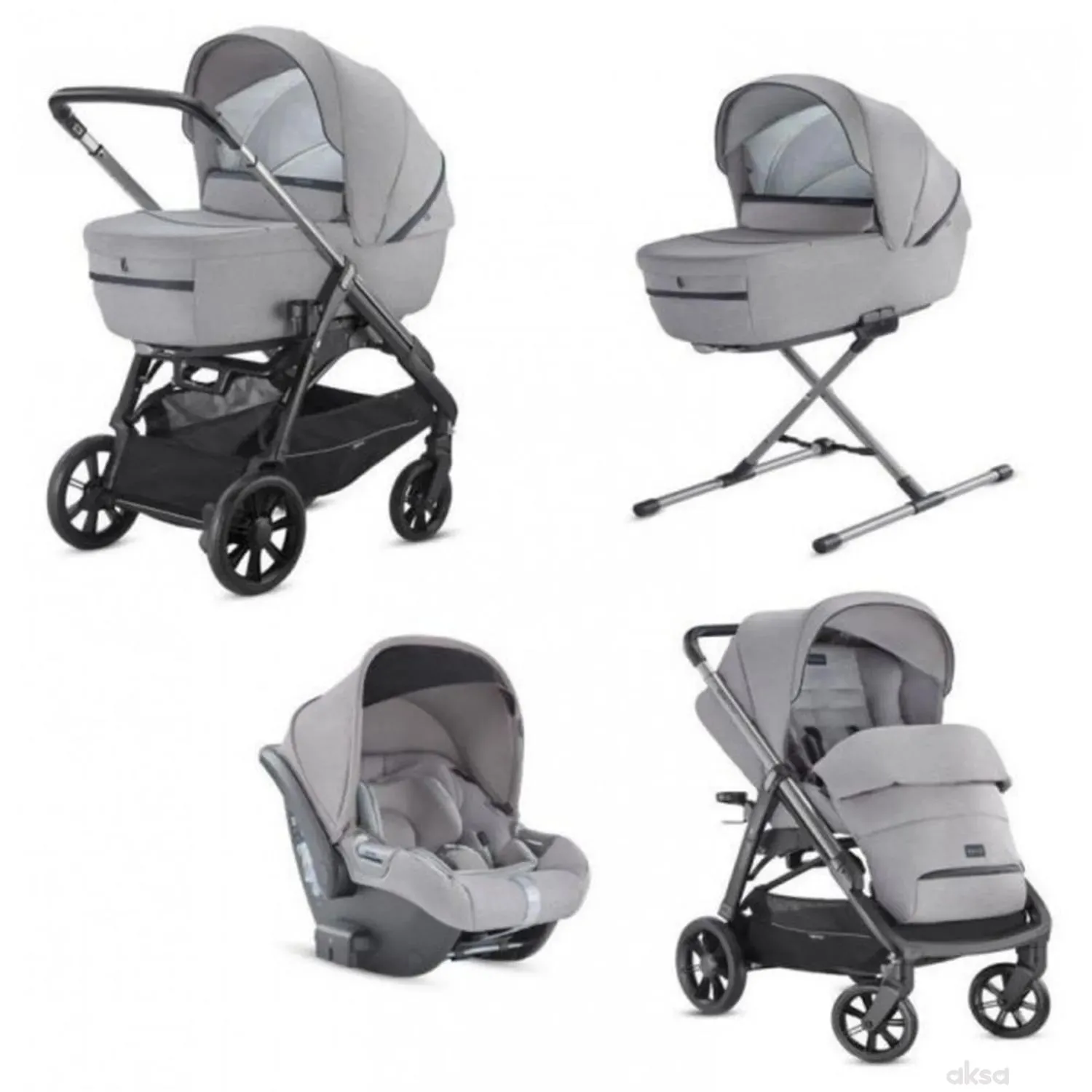 Inglesina trio sistem Aptica Silk Grey 