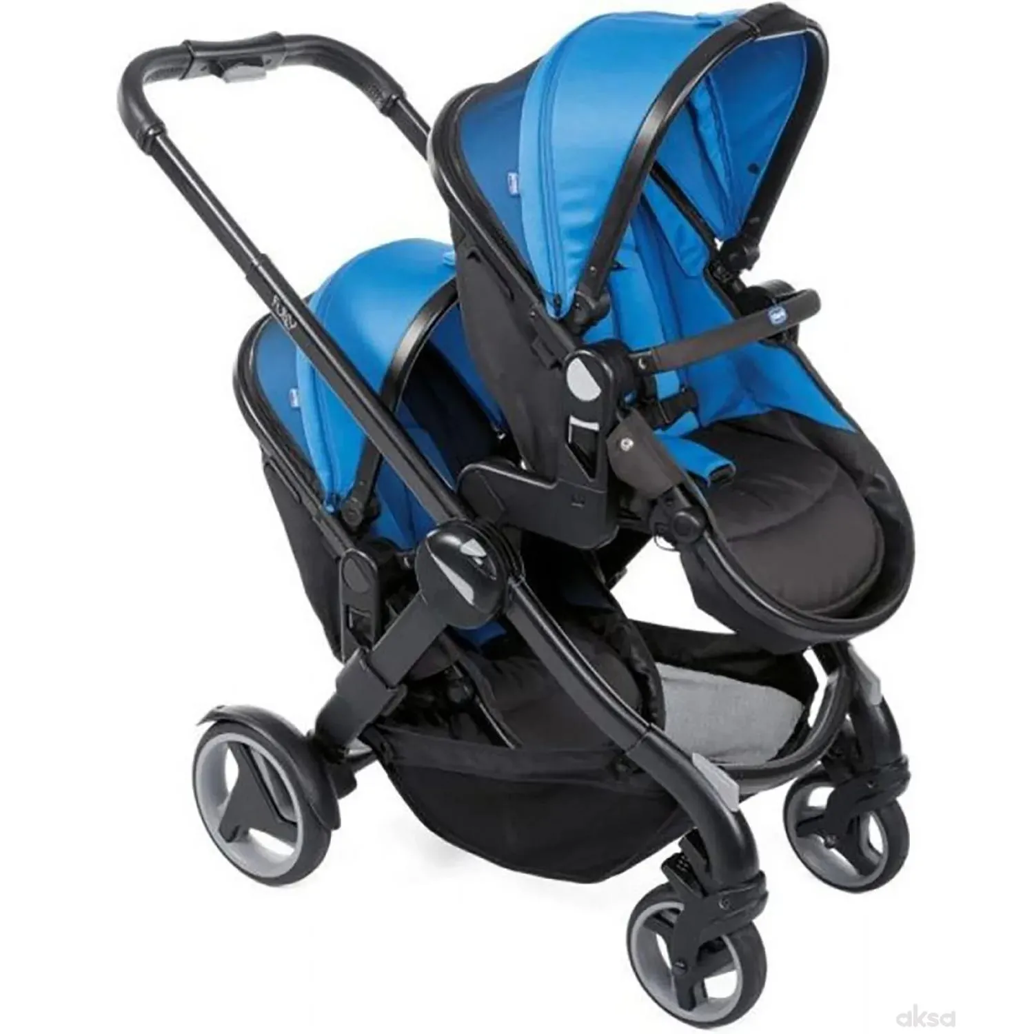 Chicco kolica za blizance Fully Power Blue