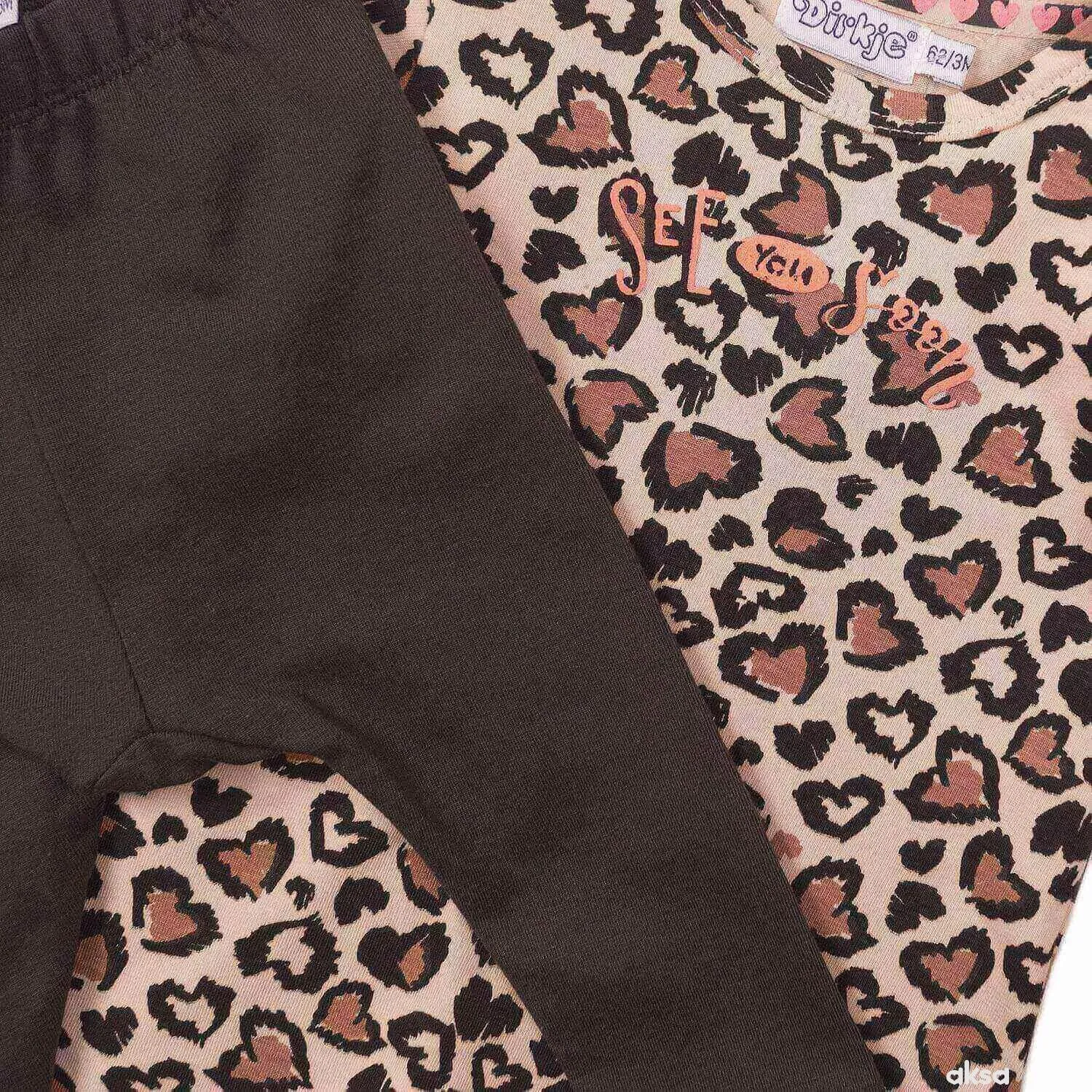 Dirkje komplet (haljina kr, helanke), djevojčice 