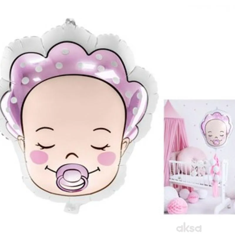 Balon folijski baby girl 45x40 cm