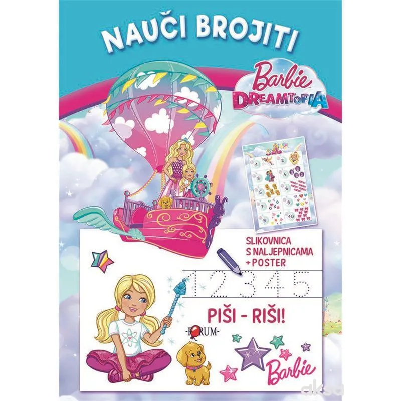 Slikovnica Barbie nauči brojiti 