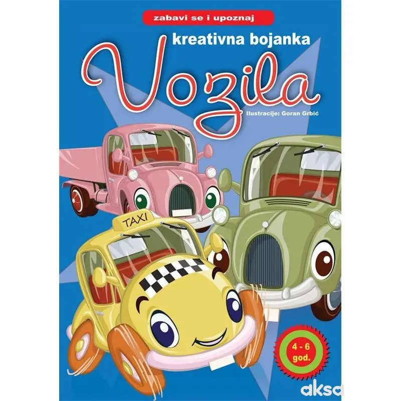 kreativna bojanka-vozila