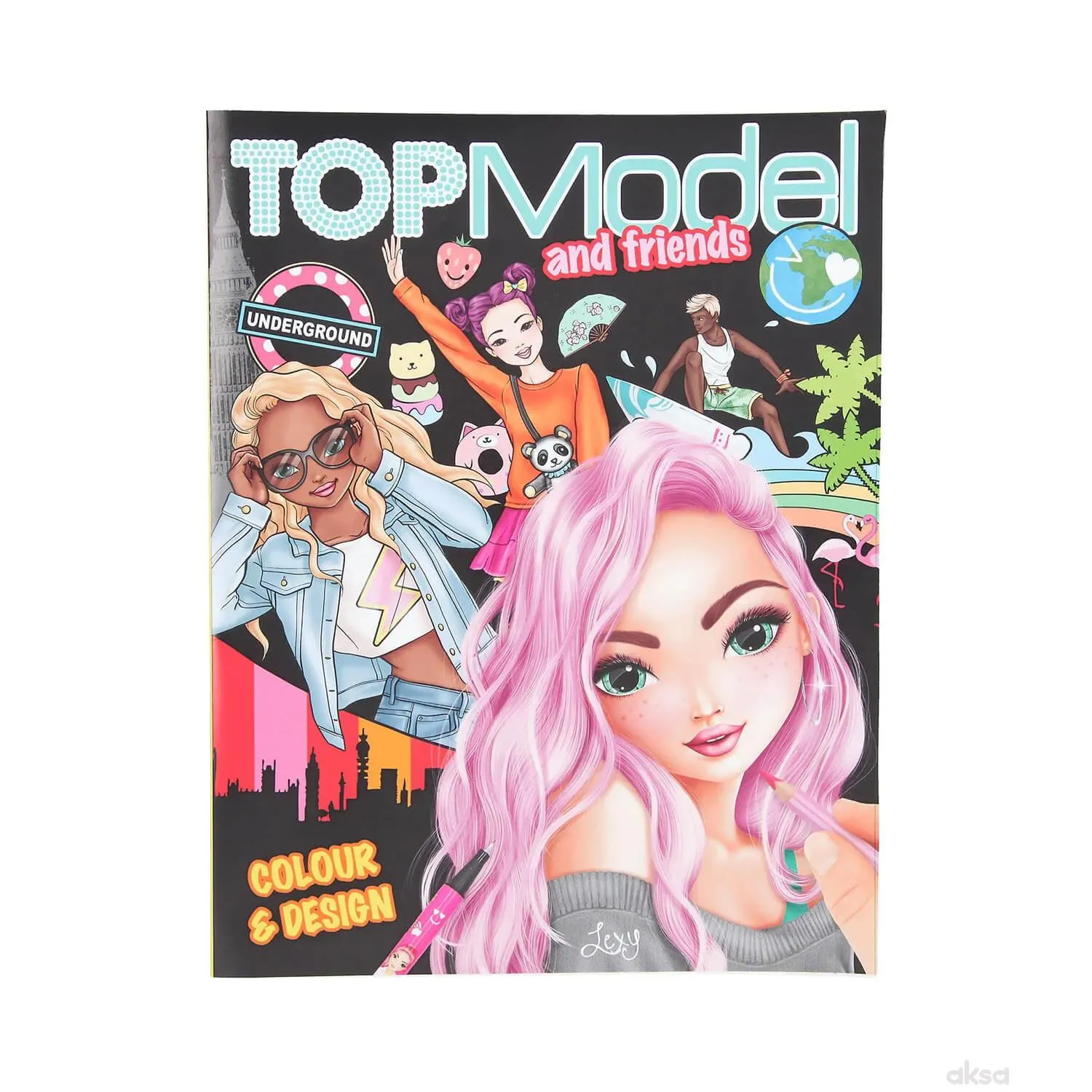Top model sticker book