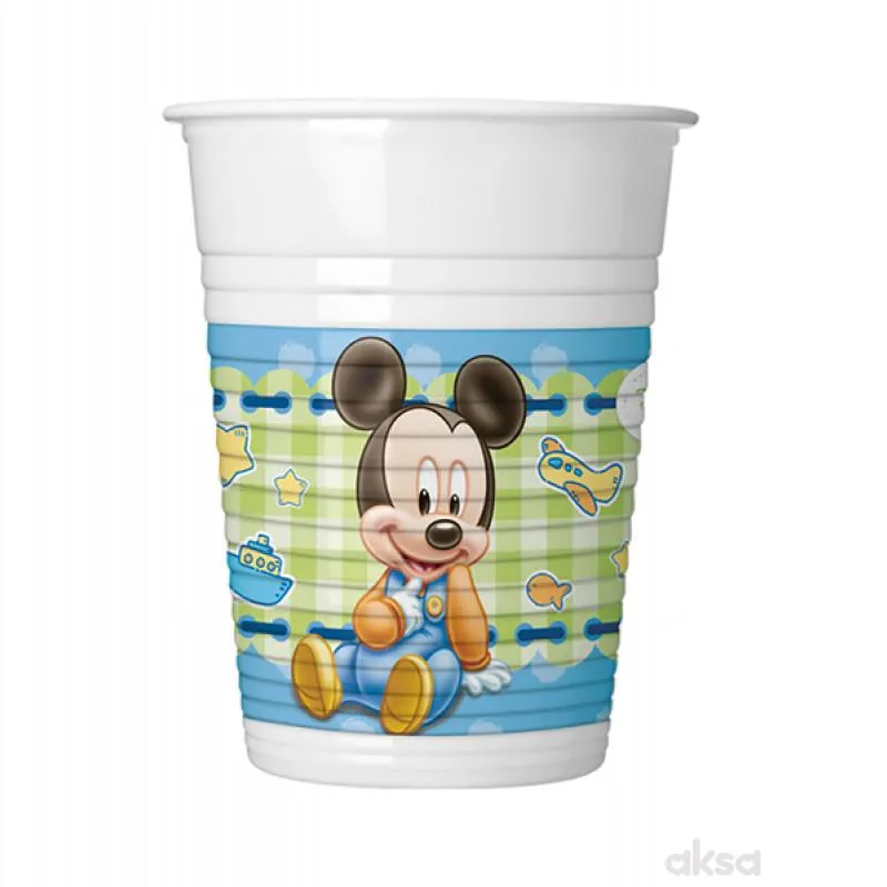 Plastična čaša Mickey baby 8 kom
