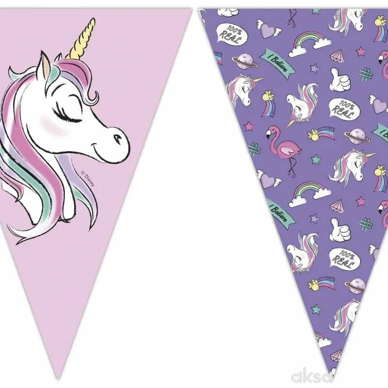 Banner Minnie metallic Disney 9 zastavica
