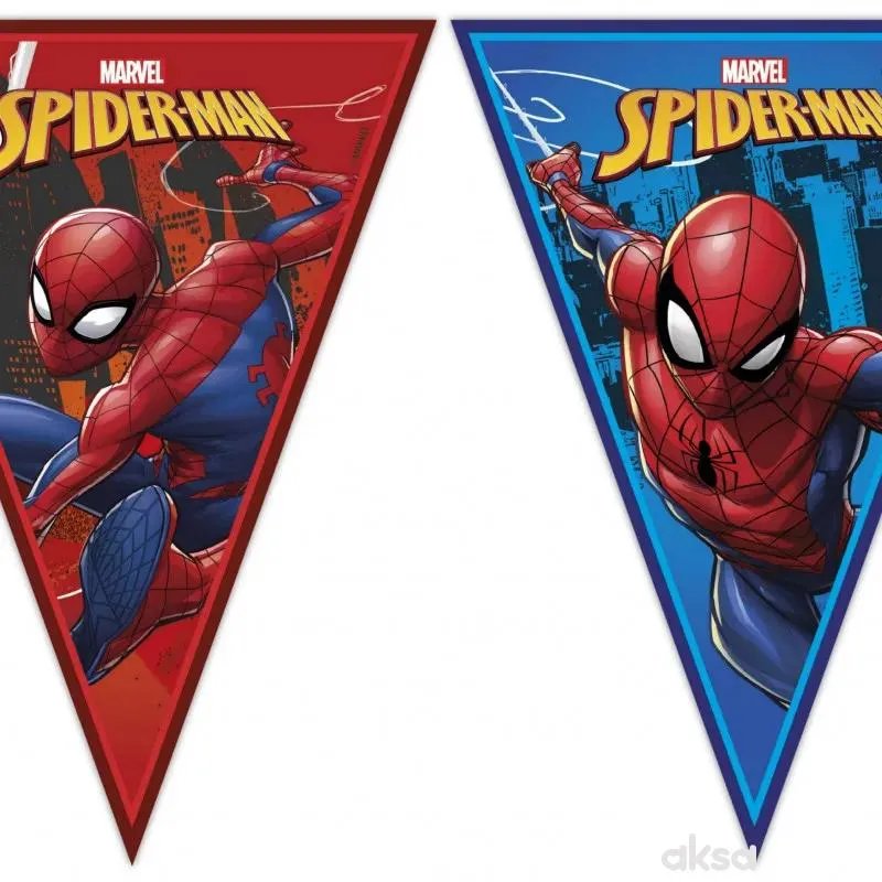 Banner spiderman team up marvel, 9 zastavica