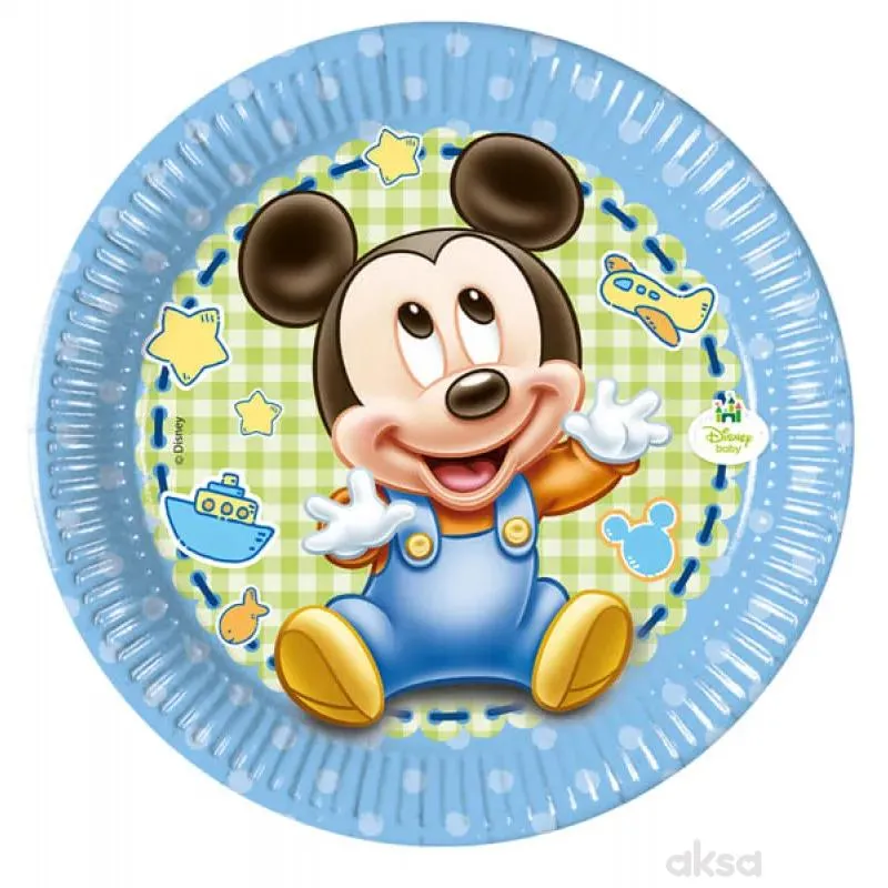 Papirni tanjur Mickey baby 20 cm 8 kom