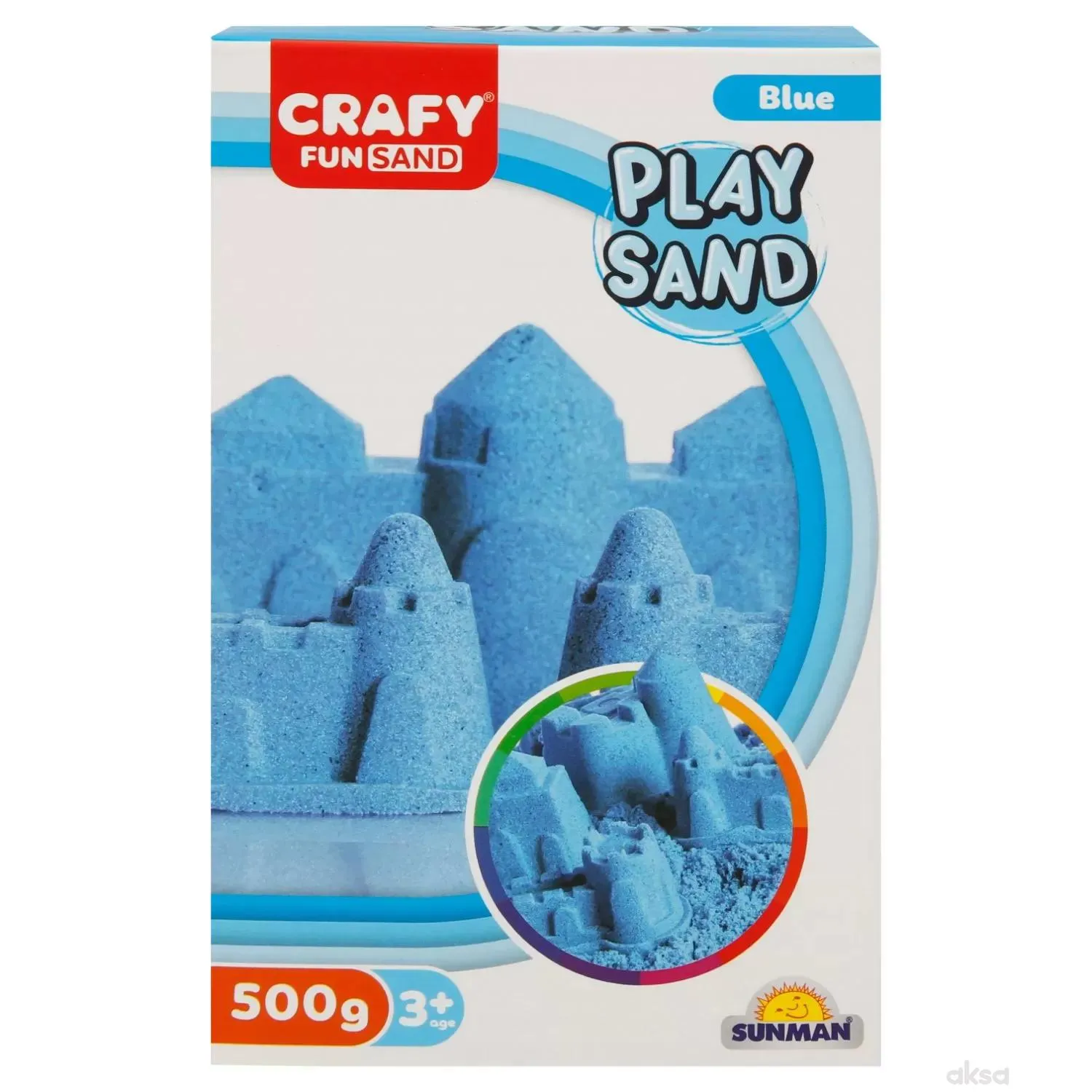 Sunman kinetički pesak 500 gr. plava boja