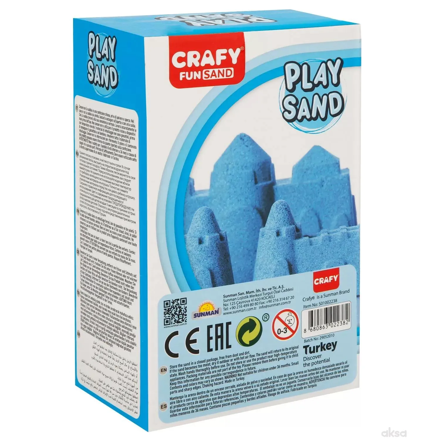 Sunman kinetički pesak 500 gr. plava boja