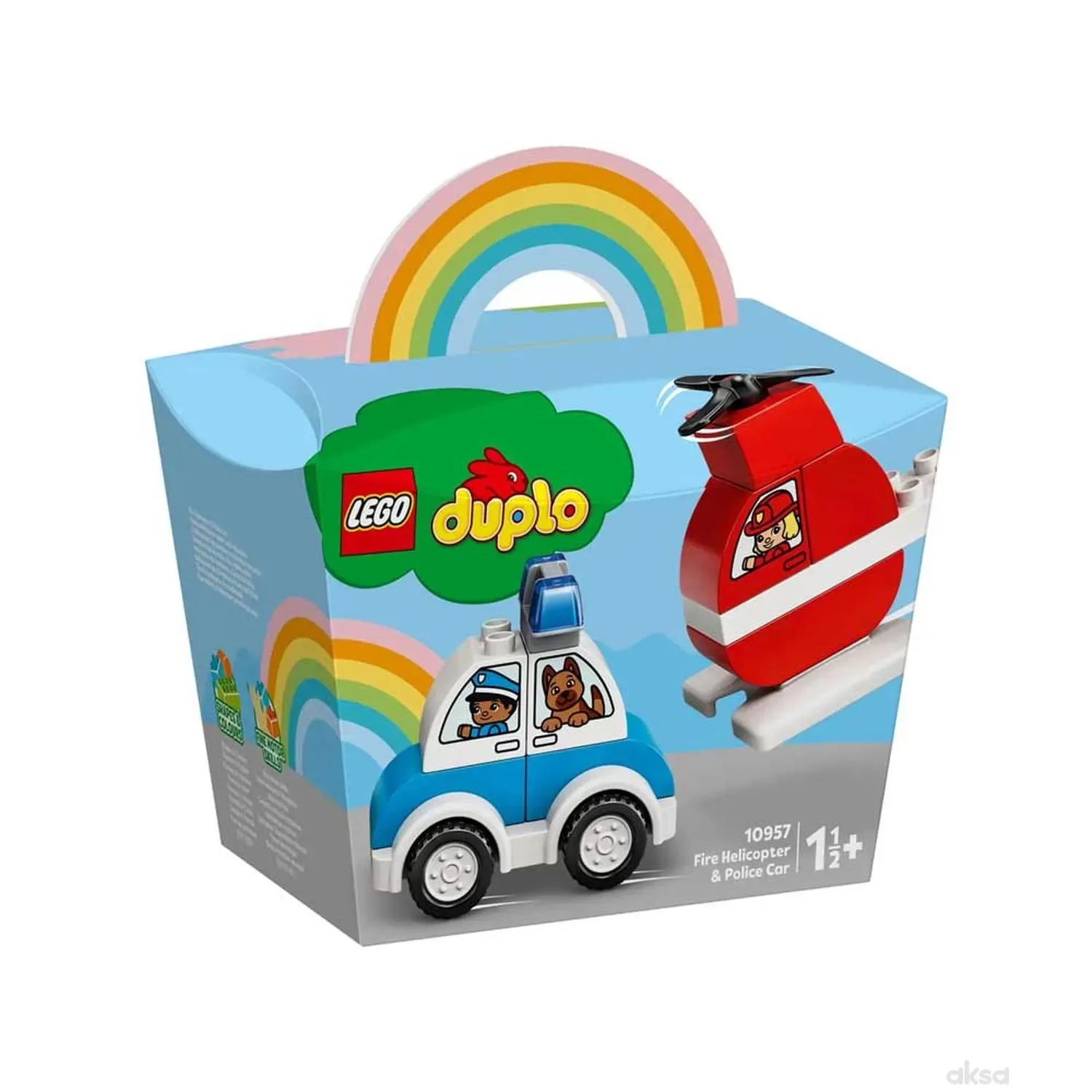 Lego Duplo My first fire helicopter&police car 