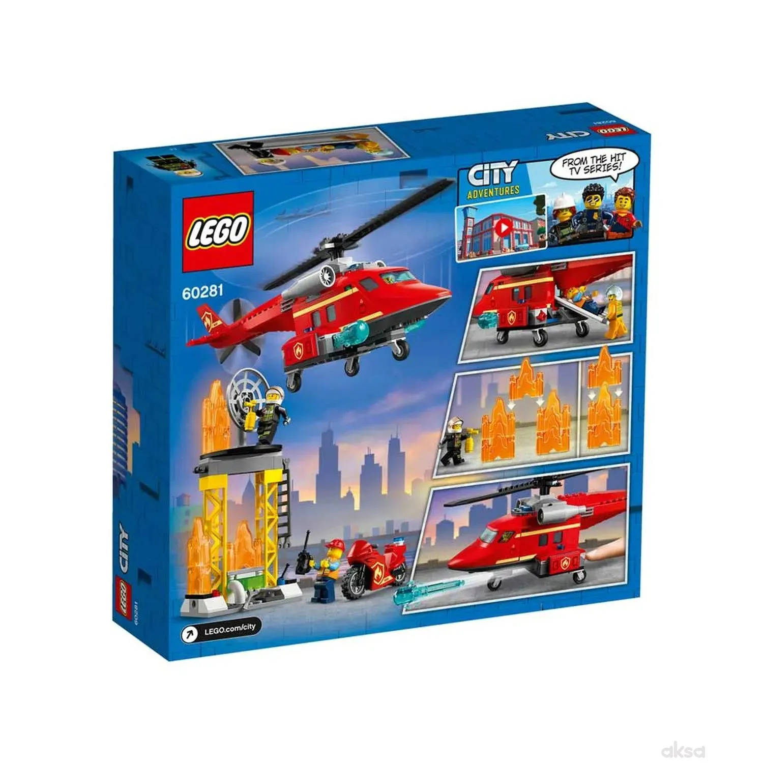 Lego City fire rescue helicopter 