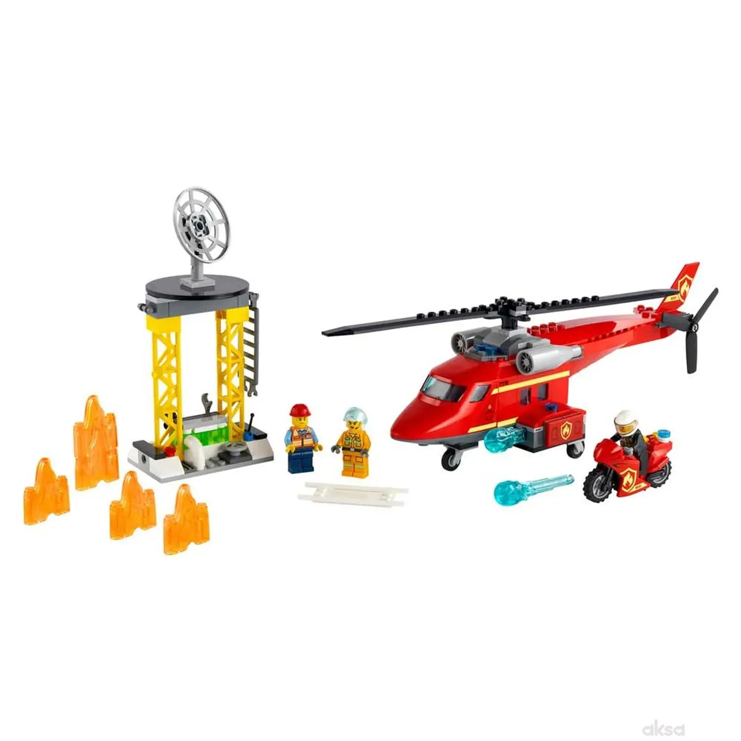 Lego City fire rescue helicopter 