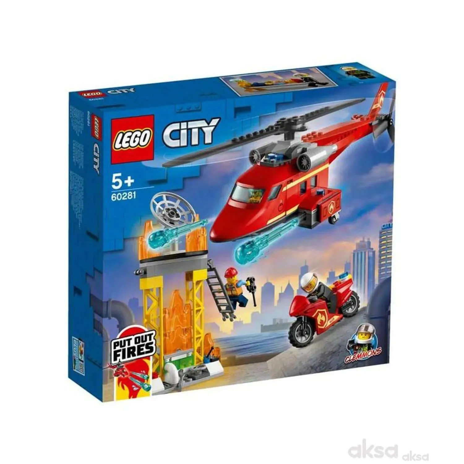 Lego City fire rescue helicopter 
