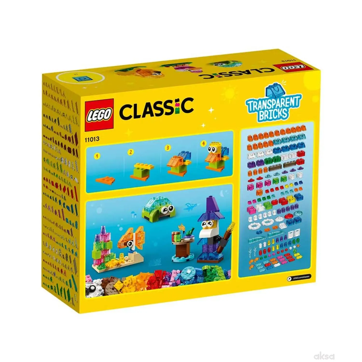 Lego Classic creative transparent bricks