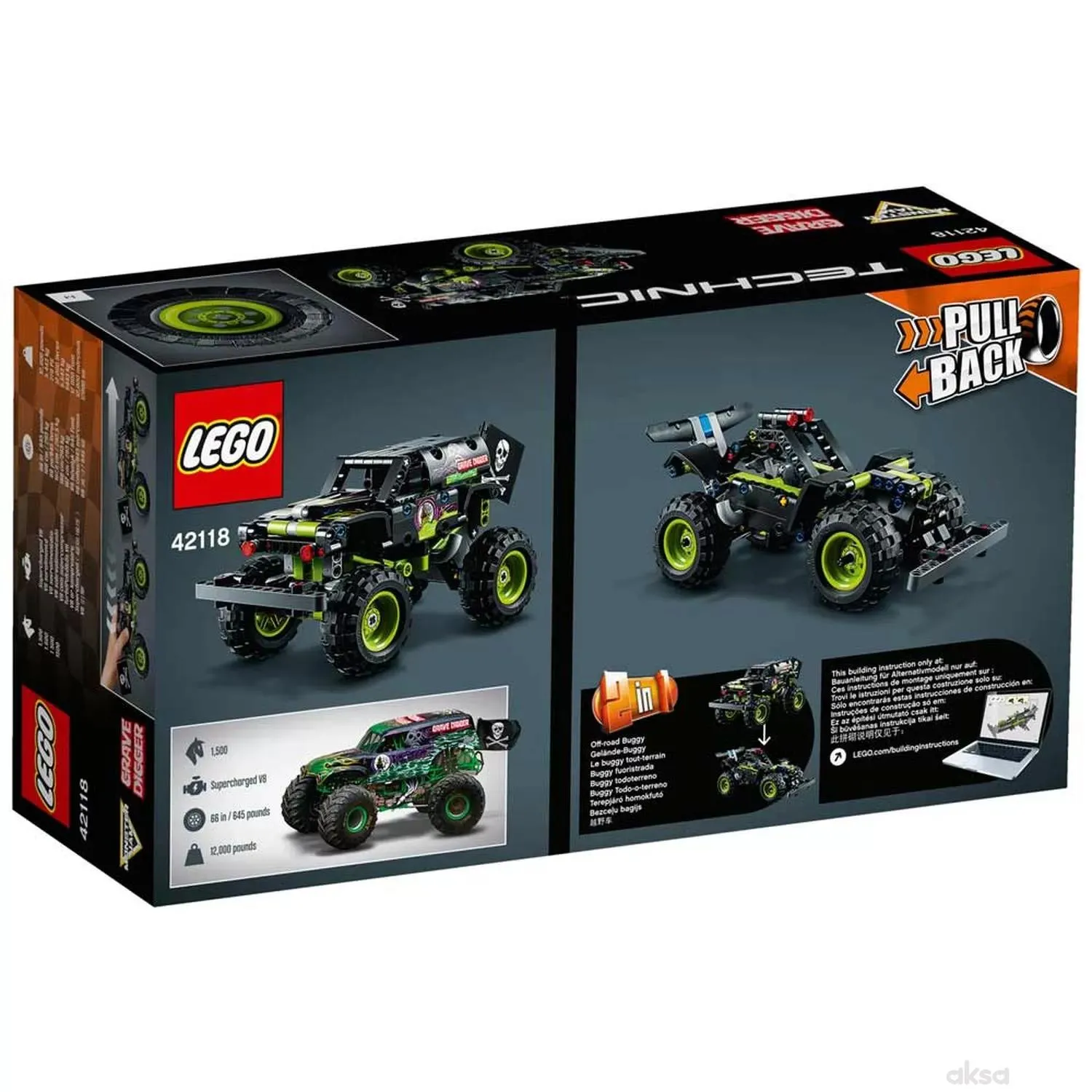 Lego Technic monster Jam®  Grave Digger® 