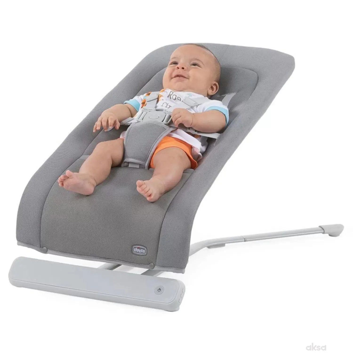 Chicco ležaljka Rhythm n sound Moon grey