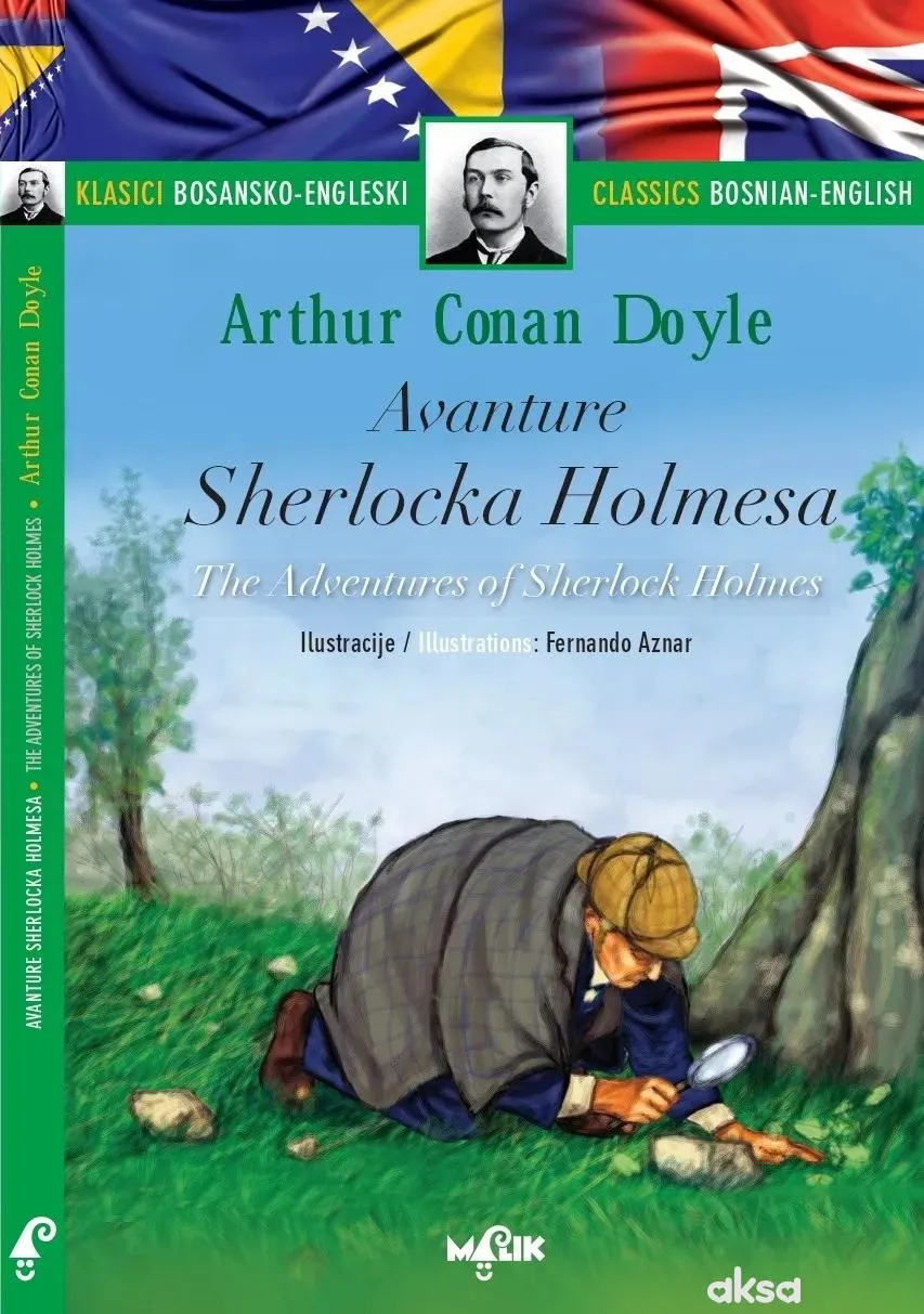 Malik knjiga Avanture Šerloka Holmsa, dvojezično
