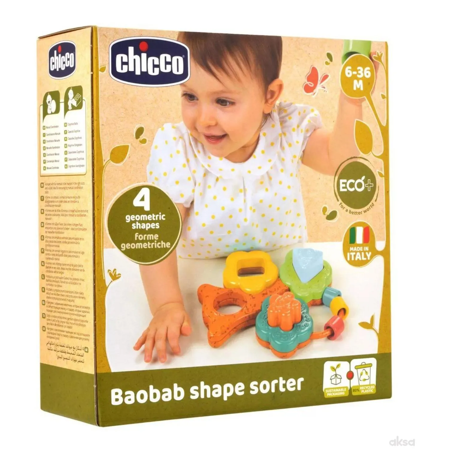Chicco igračka Eco umetaljka u obliku drveta