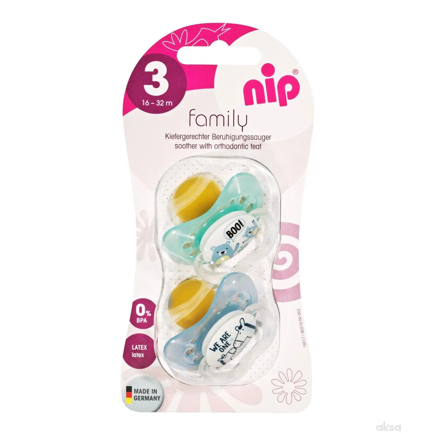 Nip Family kaučuk laža 16-32 2 kom, dječaci