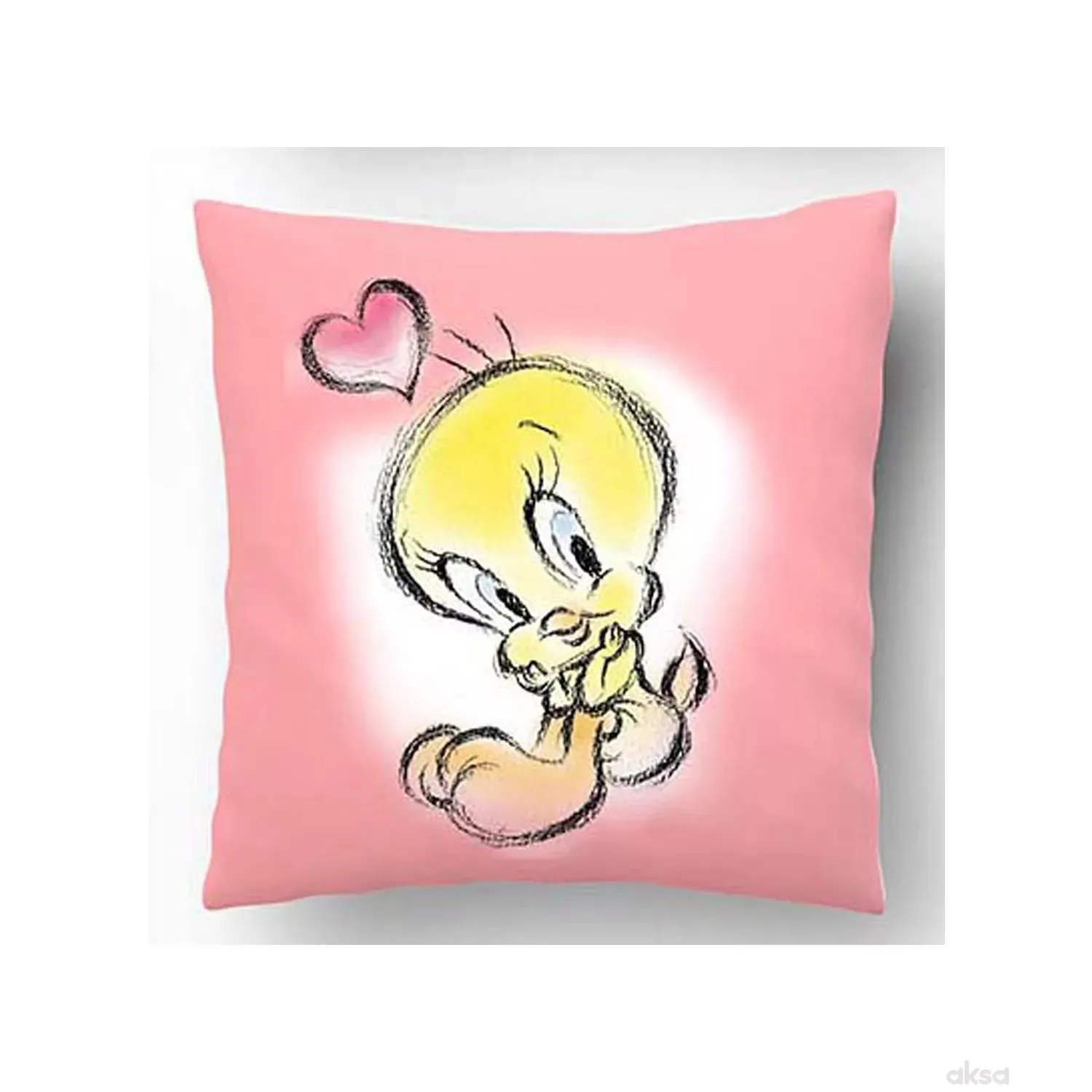 Stefan ukrasni jastuk Tweety roze