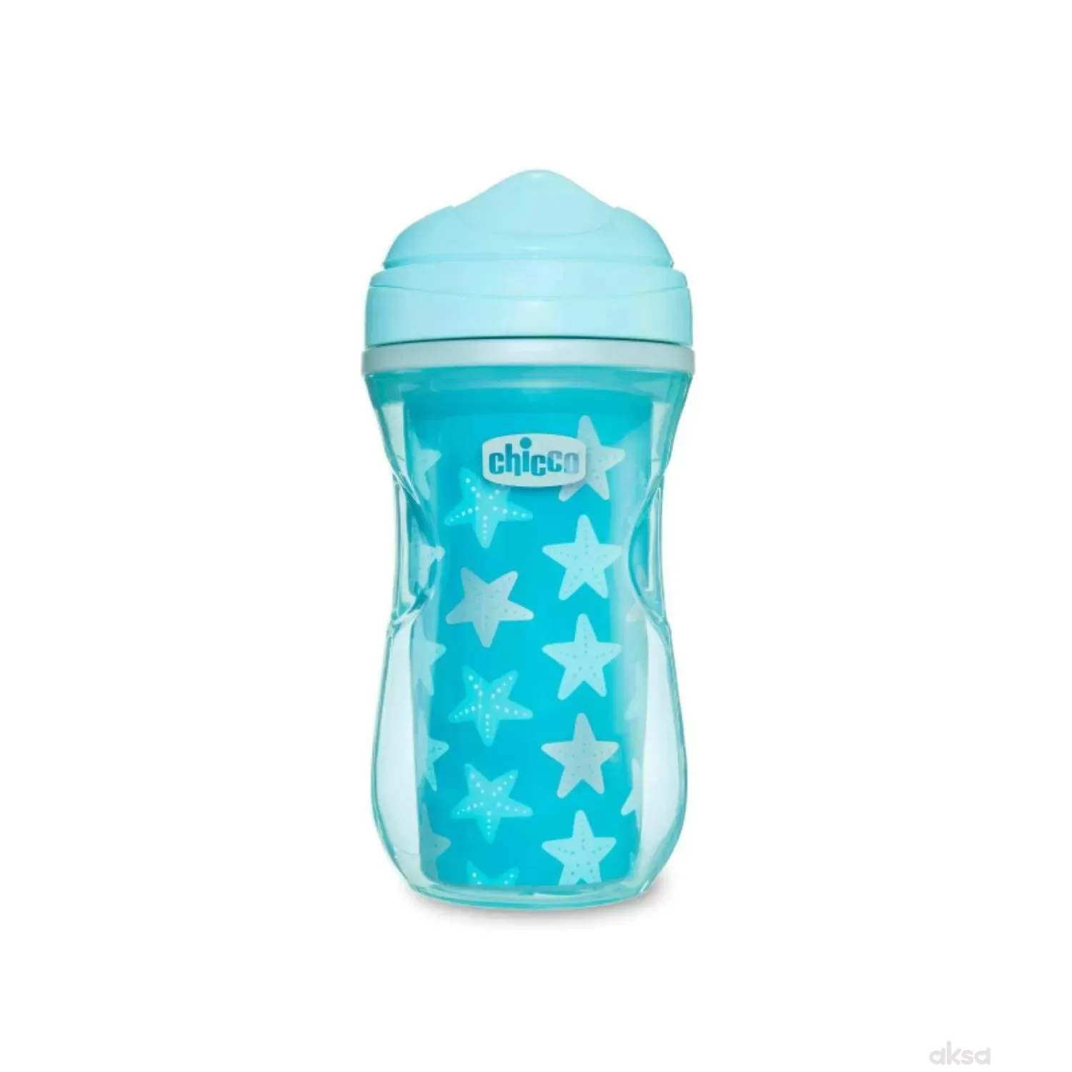 Chicco čaša 12m+, active cup, plava