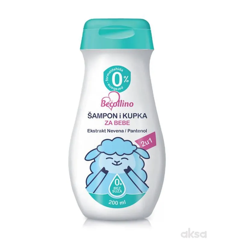 Becollino Šampon i kupka za bebe 2u1 200ml