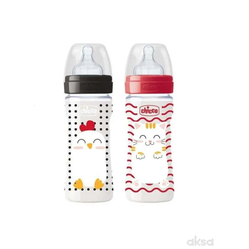 Plastična bočica 250ml, sil.duda, Popfriends 