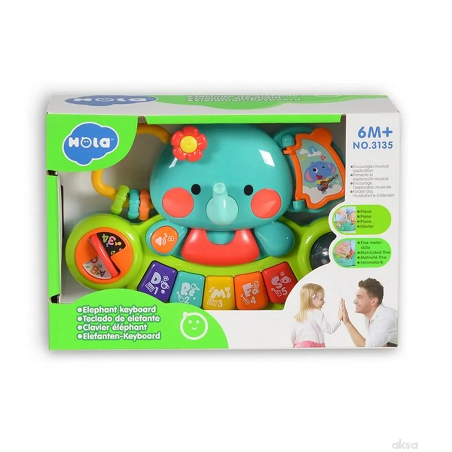 HK Mini, igračka tastatura slonče sa muzikom 