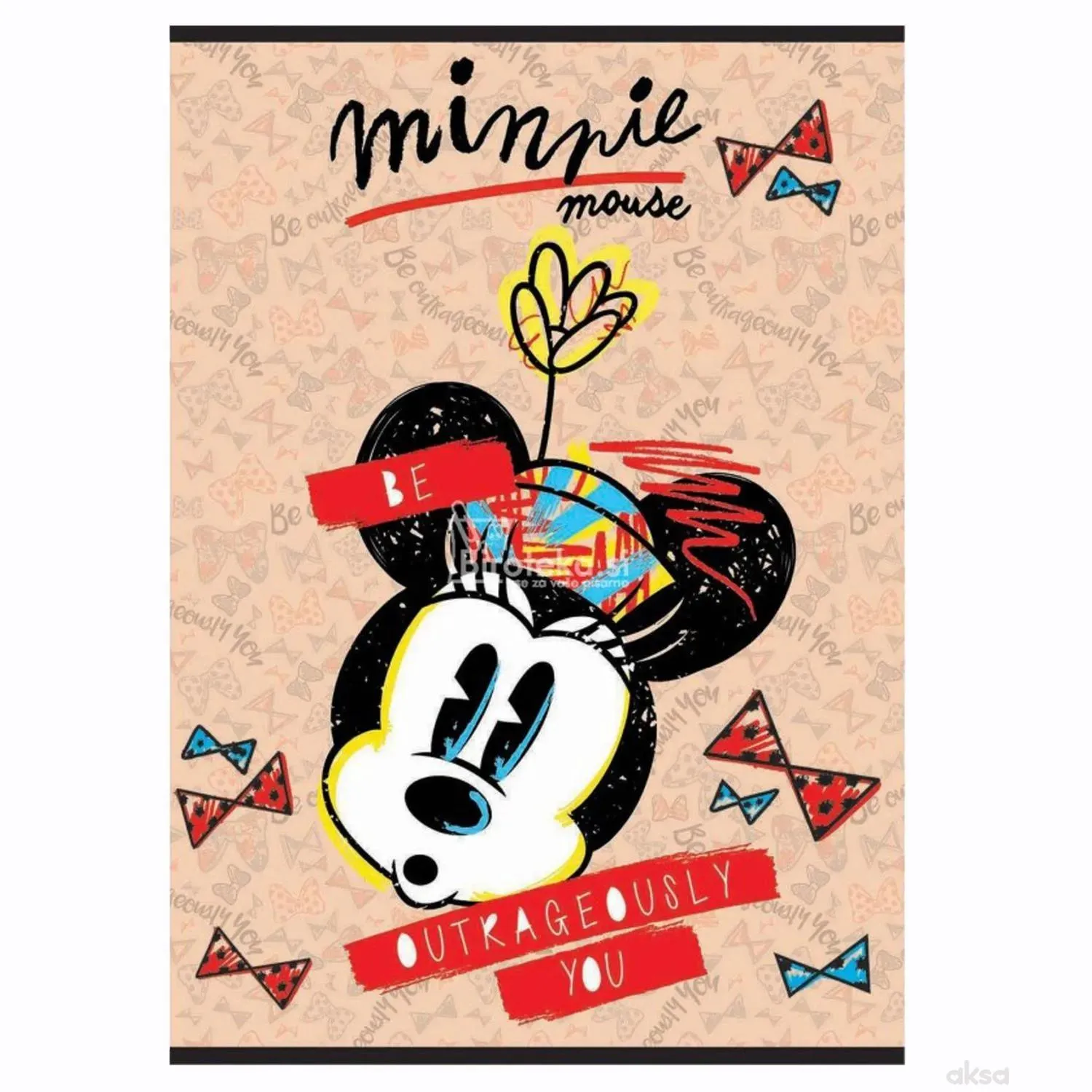 Sveska meka A5/54 cista MINNIE