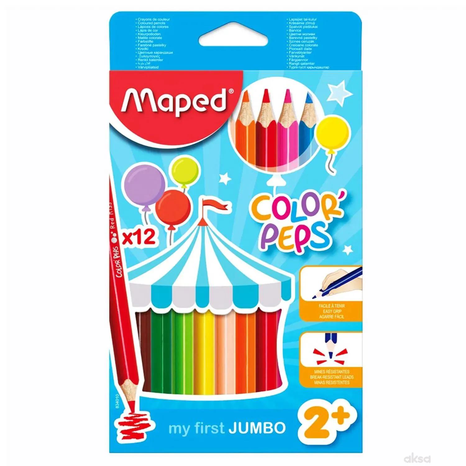 Bojice Color Peps JUMBO 12/1 MAPED