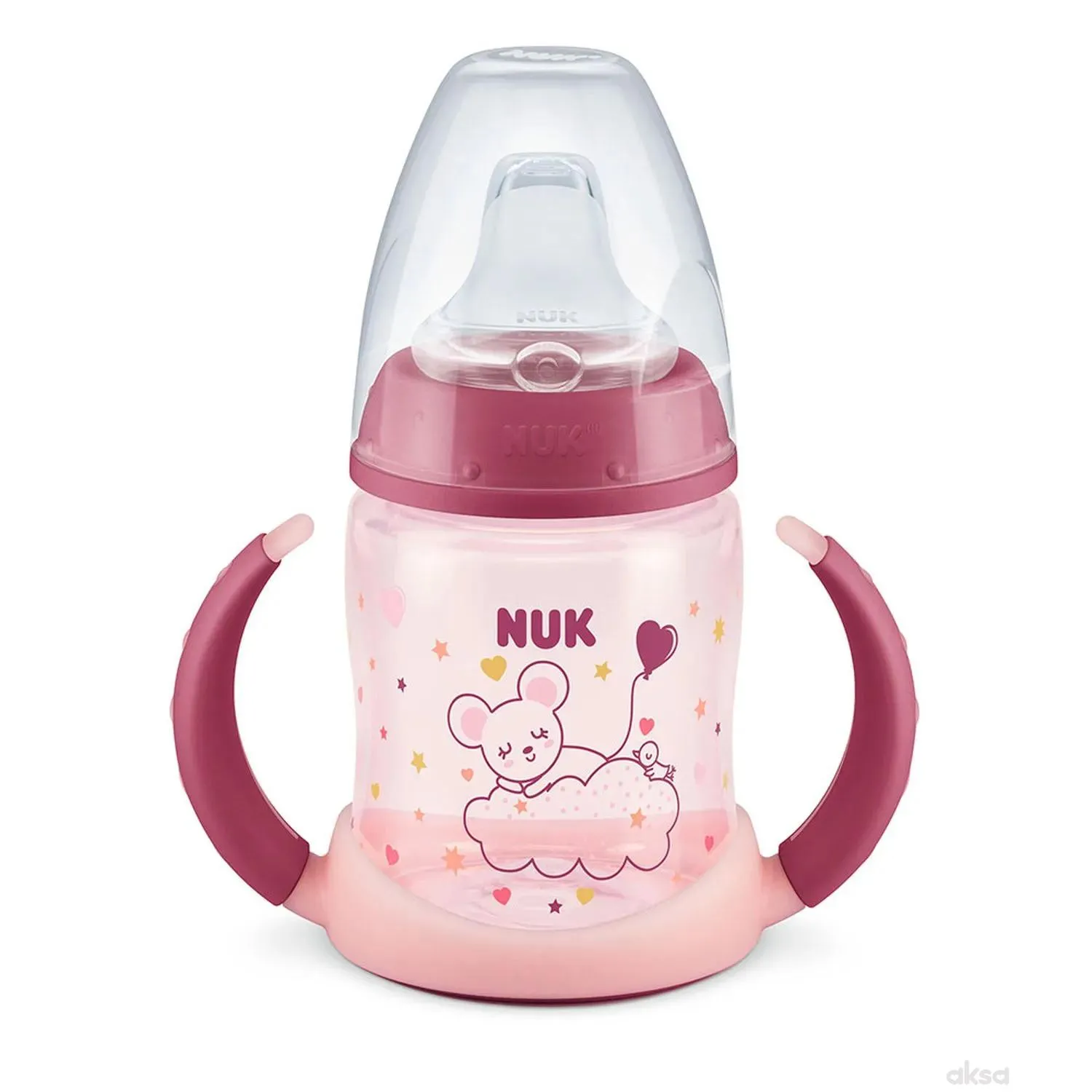 Nuk šolja za učenje sa ručkama dark&glow 150ml