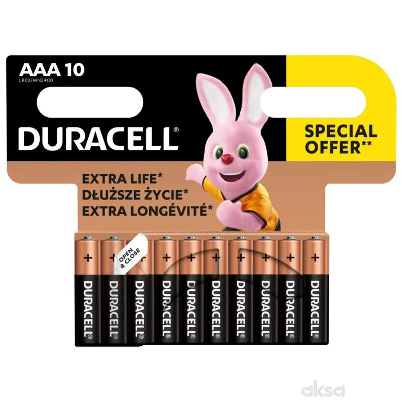 Duracell Basic AAA 10 pack