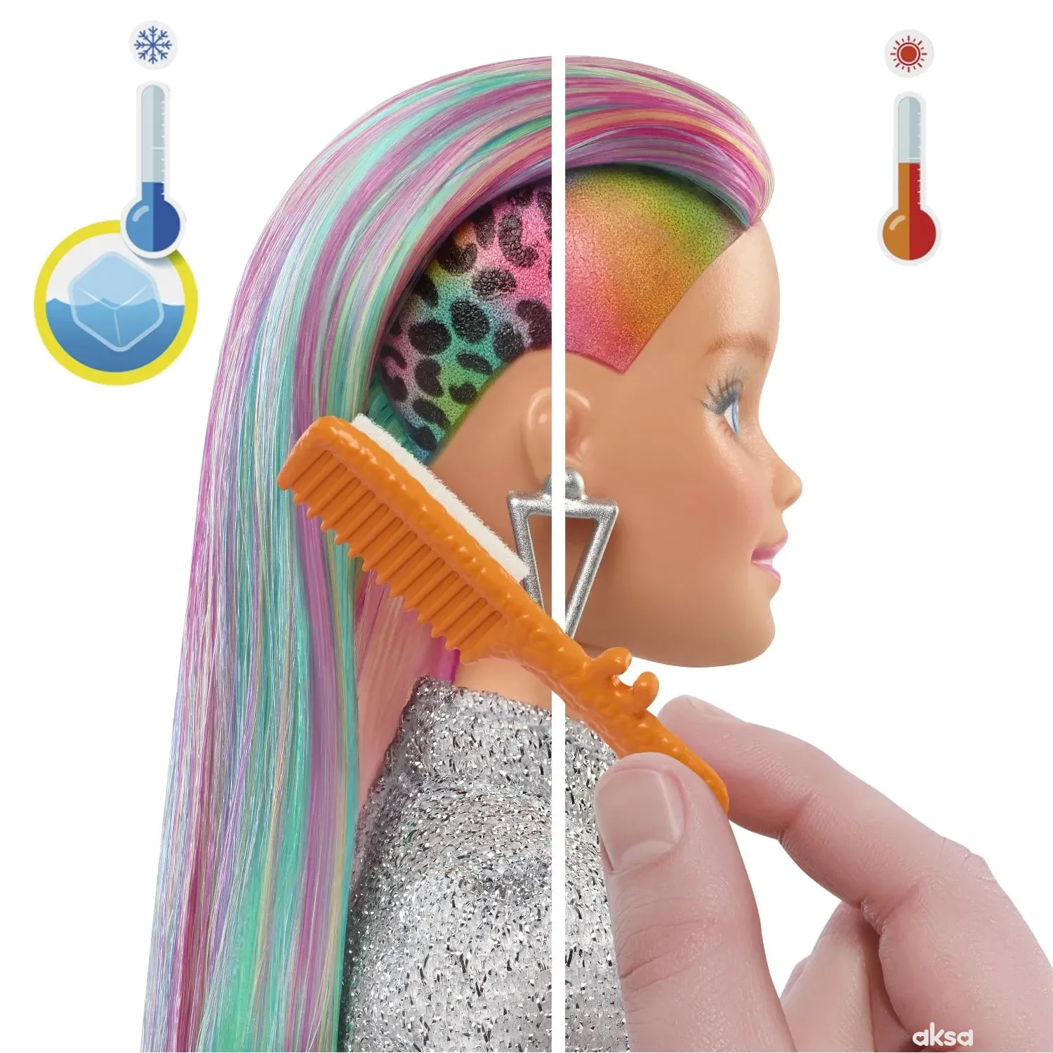 Barbie sa fantastičnom kosom duginih boja