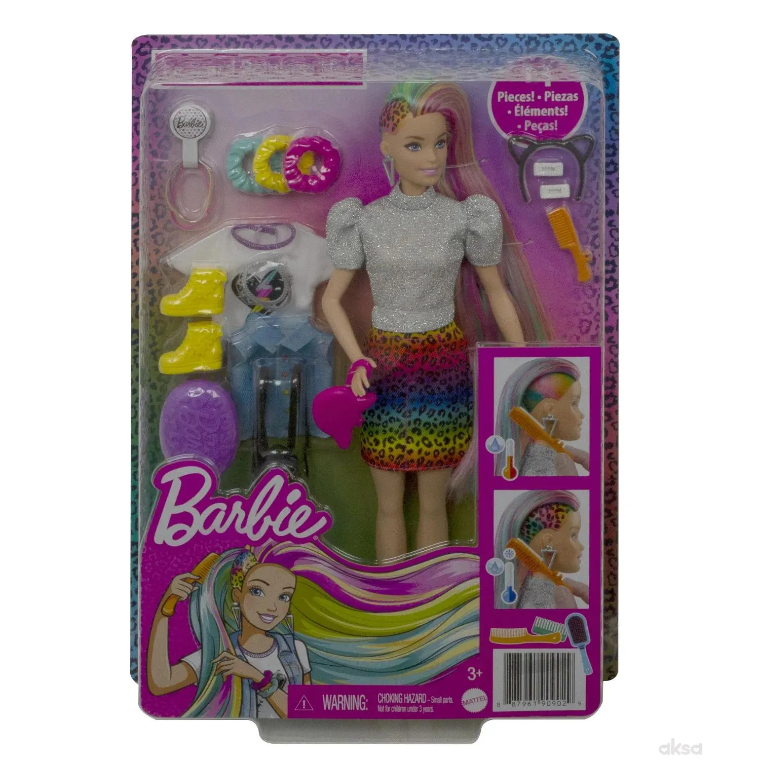 Barbie sa fantastičnom kosom duginih boja