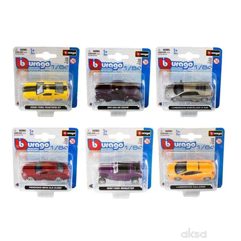 Burago Automobil 1/64 Asst
