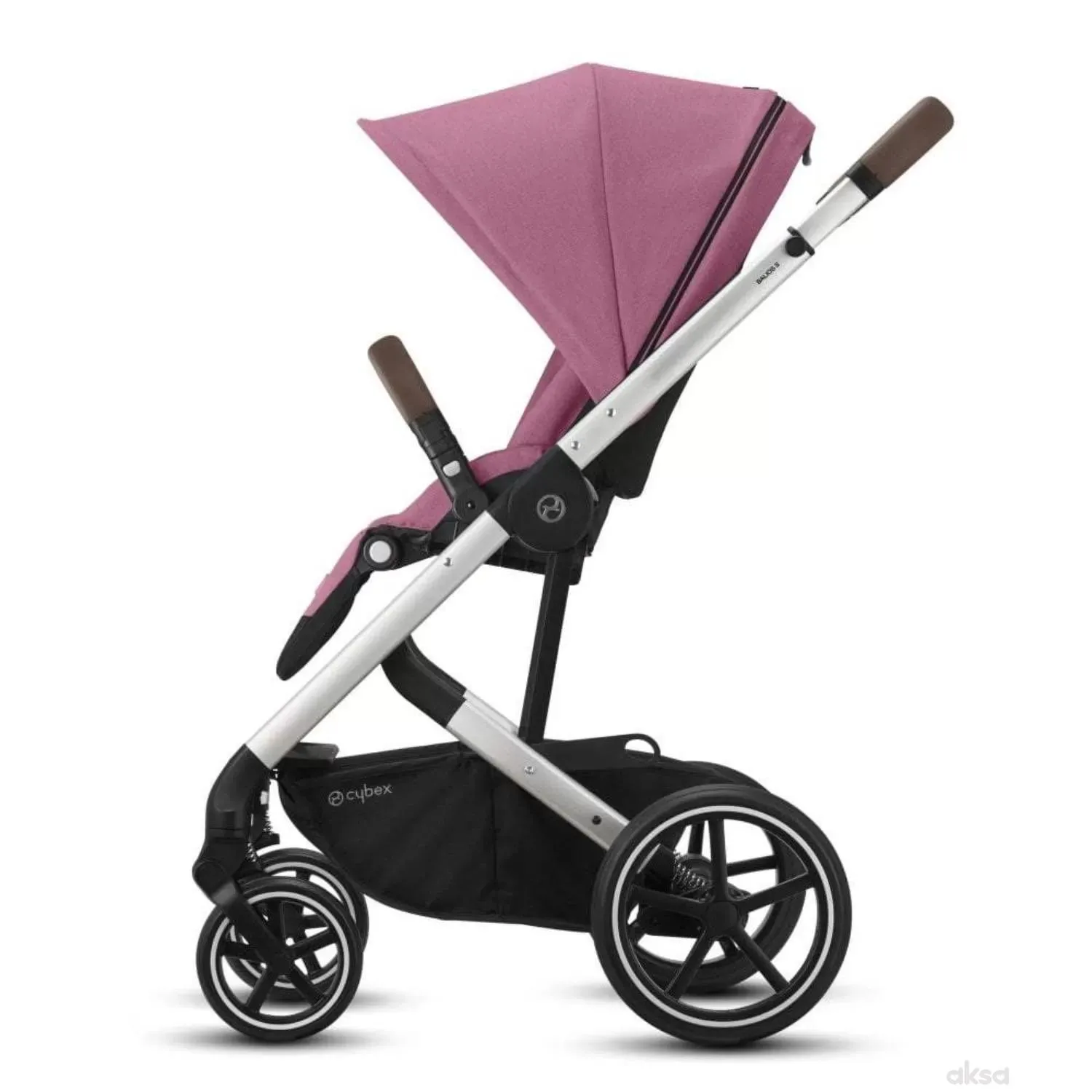 Cybex kolica Balios S Lux, MagnoliaPink(sivi ram)