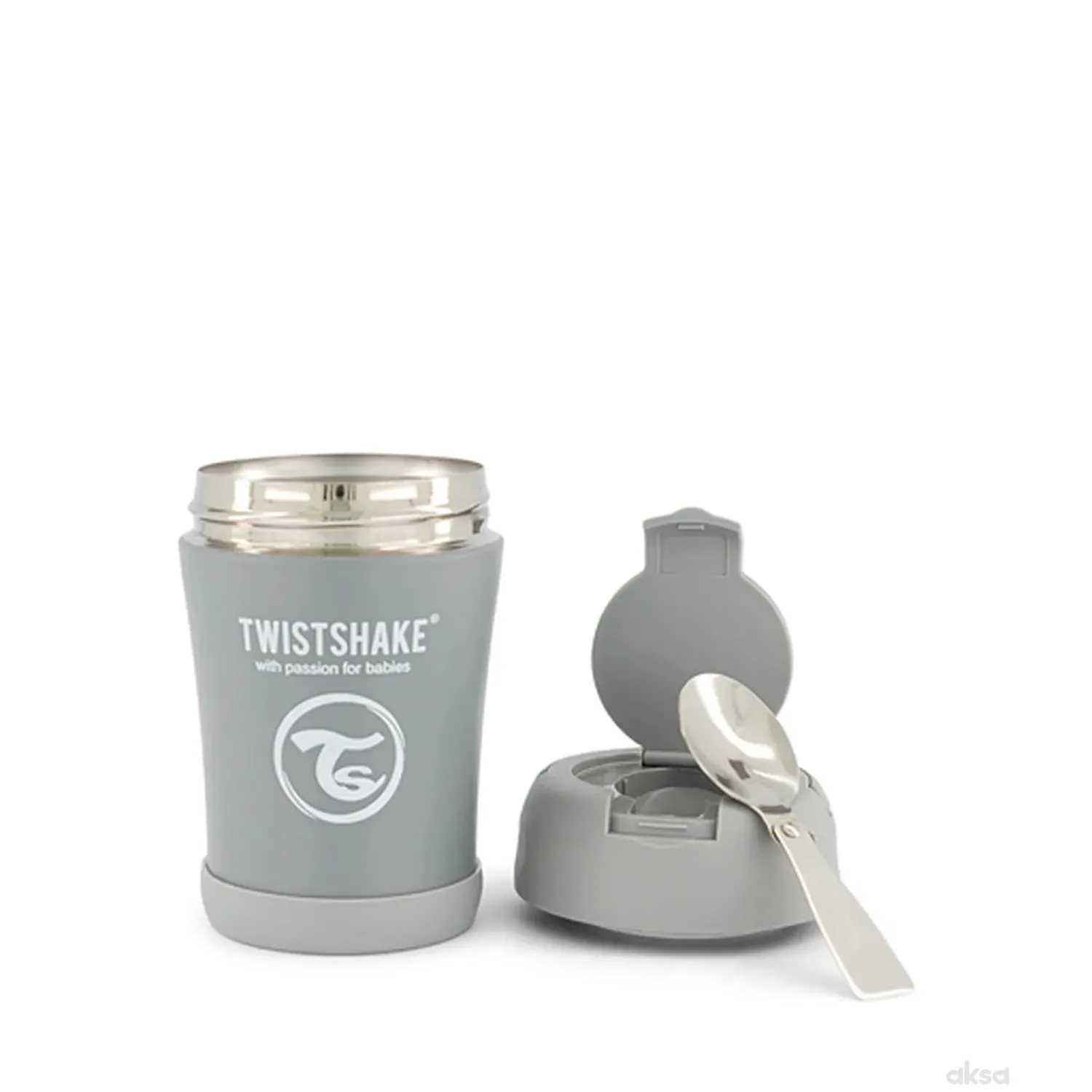 TS Termo posuda za hranu 350ml Pastel Siva