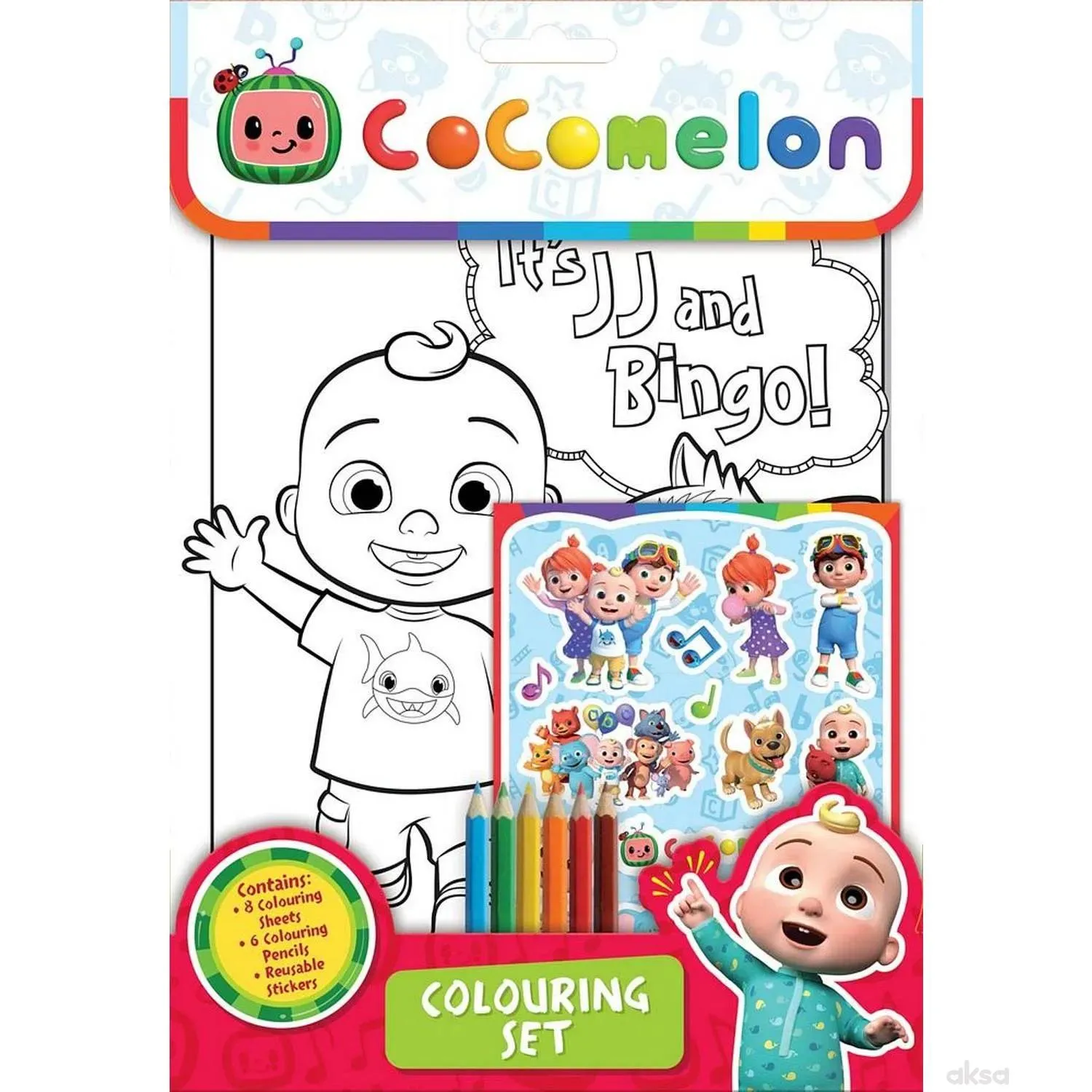 Cocomelon:bojanka s bojicama i naljepnicama