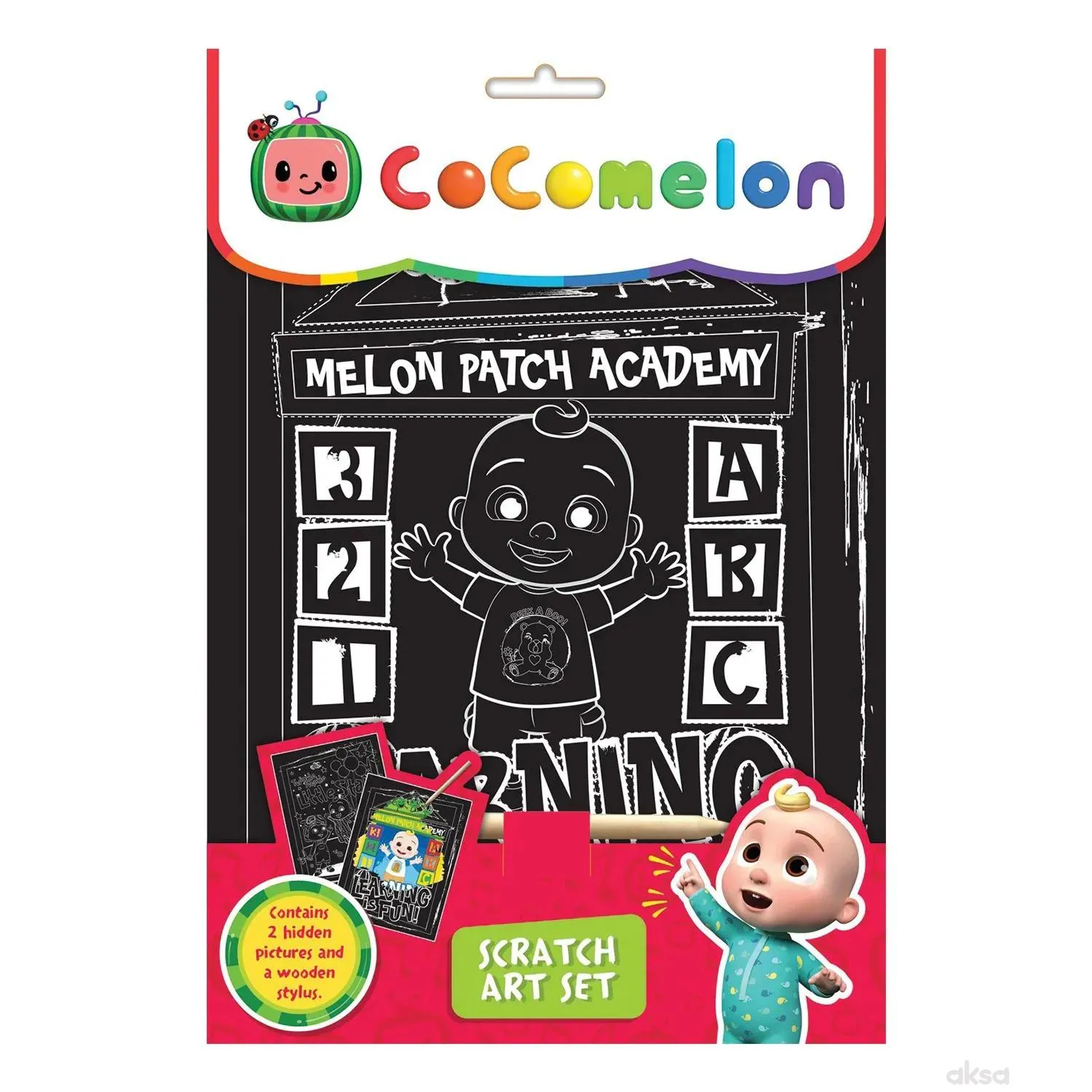 Cocomelon:scratch art set 